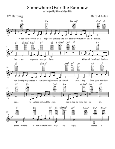 Over The Rainbow (arr. Gwendolyn Fitz)