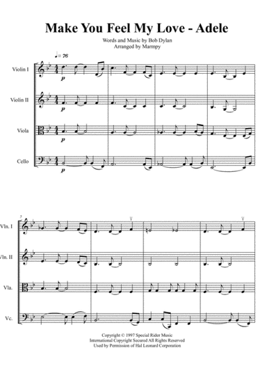 Make You Feel My Love (arr. Marmpy)