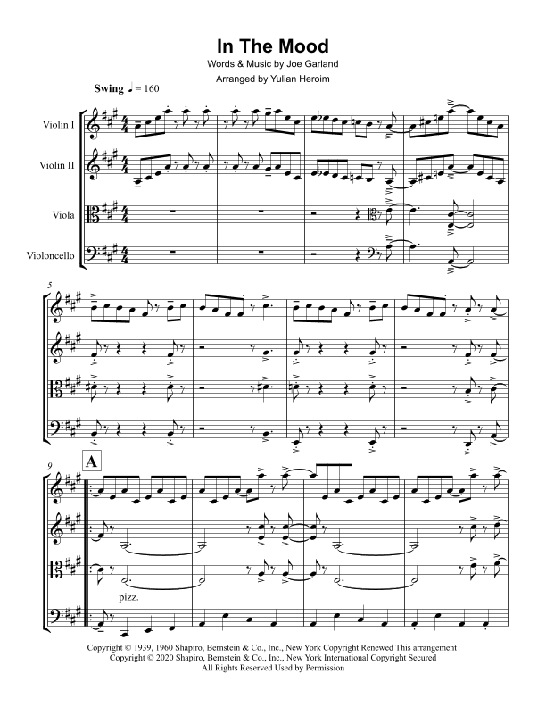 In The Mood (arr. Yulian Heroim)