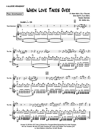 When Love Takes Over (arr. Andrew Will)