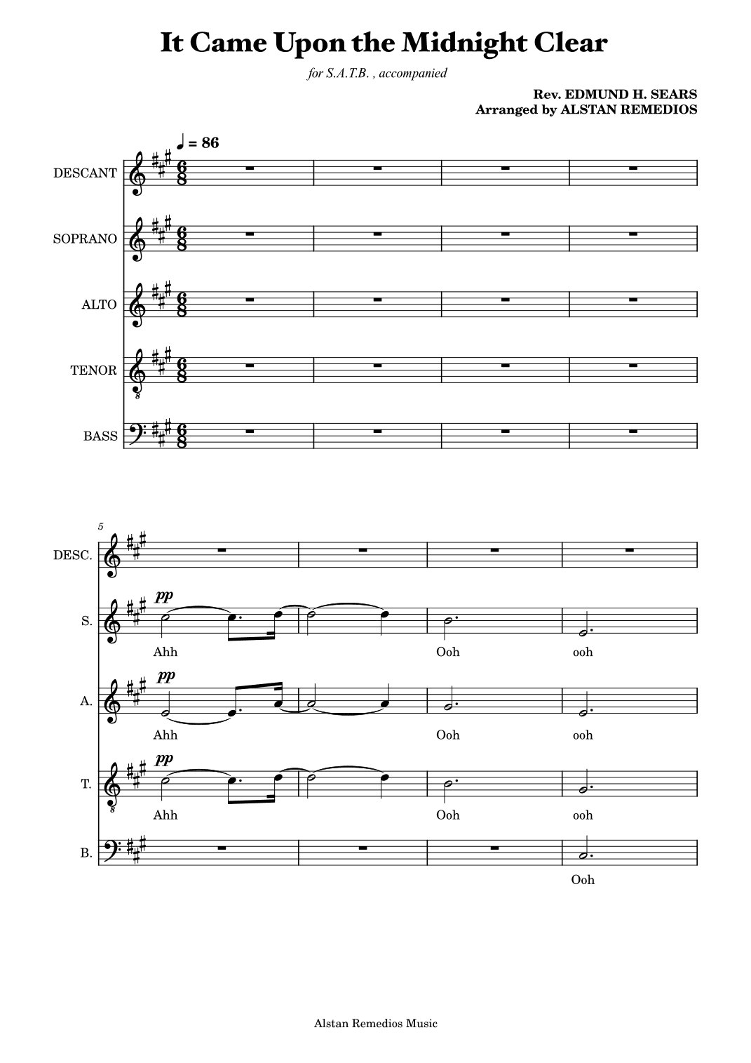 It Came Upon the Midnight Clear (arr. Alstan Remedios)