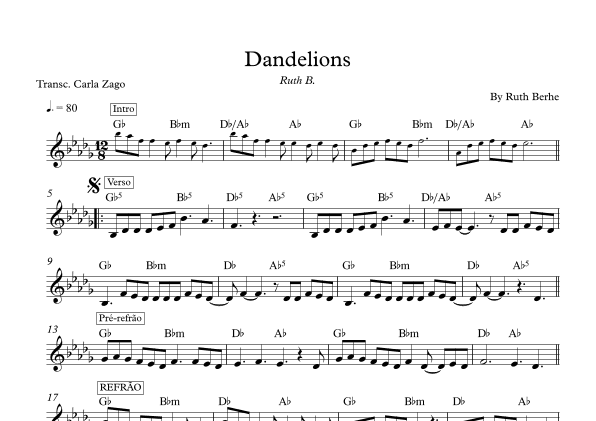 Dandelions (arr. Carla Zago)