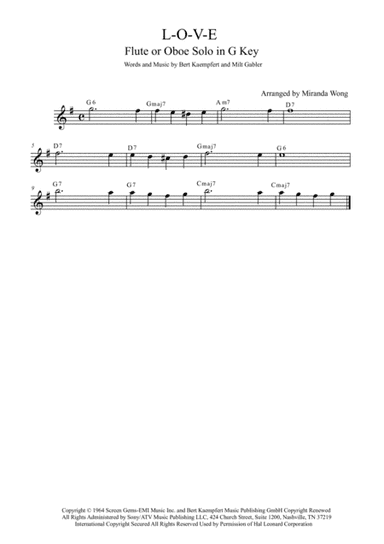 L-O-V-E (arr. Miranda Wong)