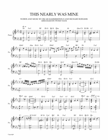 This Nearly Was Mine (arr. Peter Viani)