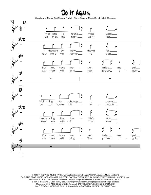 Do It Again (arr. Brian Kim)
