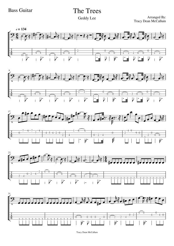 The Trees (arr. Tracy Dean McCallum)