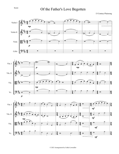 Of the Father's Love Begotten (arr. Cathie Lowmiller)