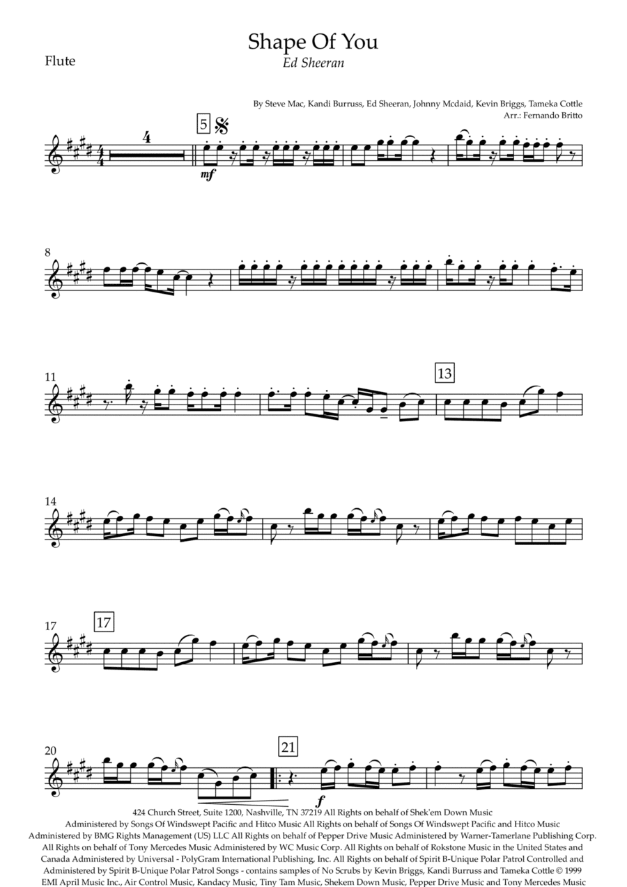 Shape Of You (arr. Fernando Britto)