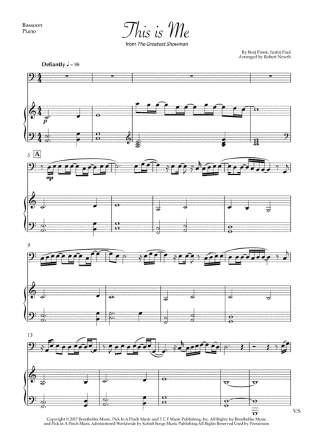 This Is Me (arr. Robert Newth)