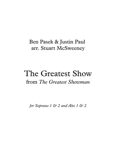 The Greatest Show (arr. Stuart McSweeney)