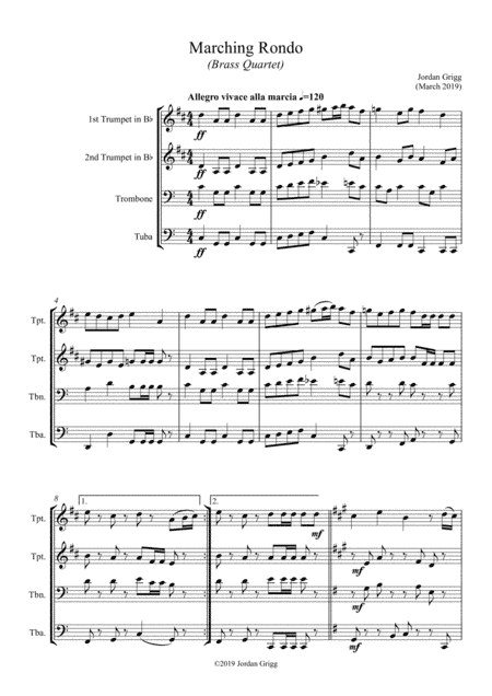 Marching Rondo (Brass Quartet)