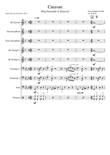 Caravan (arr. W Scott and Peet du Toit)