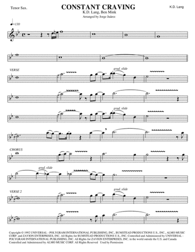 Constant Craving (arr. Jorge Juárez)