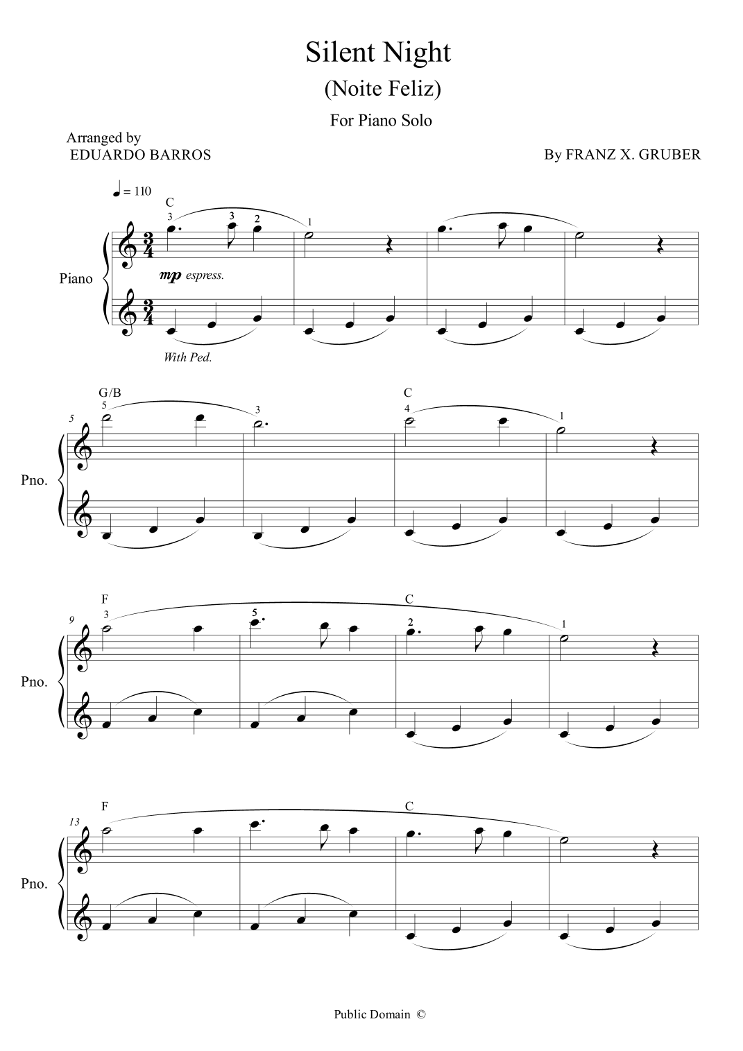 Silent Night (Noite Feliz) (arr. Eduardo Barros)