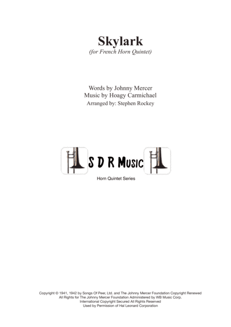 Skylark (arr. Stephen Rockey)