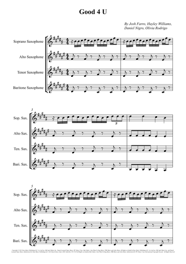 Good 4 U (arr. Wesley S. SIlva)