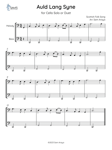 Auld Lang Syne (arr. Sam Araya)