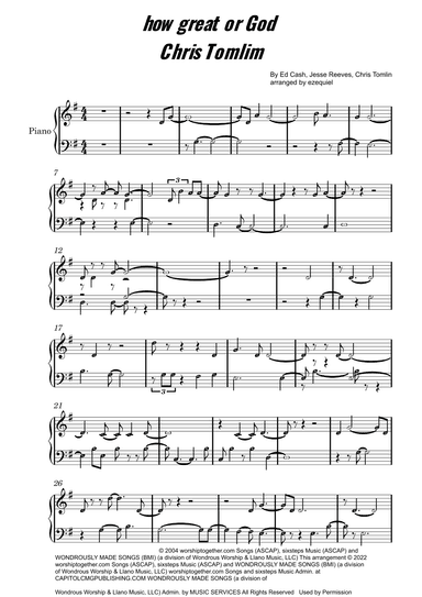How Great Is Our God (arr. ezequiel zeferino edição)