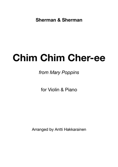 Chim Chim Cher-ee (arr. Antti Hakkarainen)