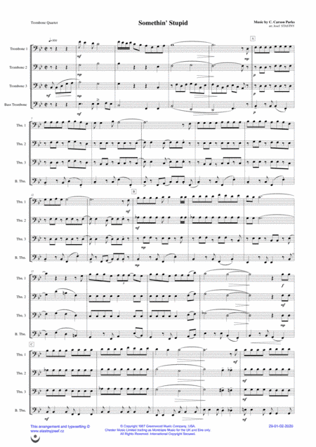 Somethin' Stupid (arr. Josef STASTNY)