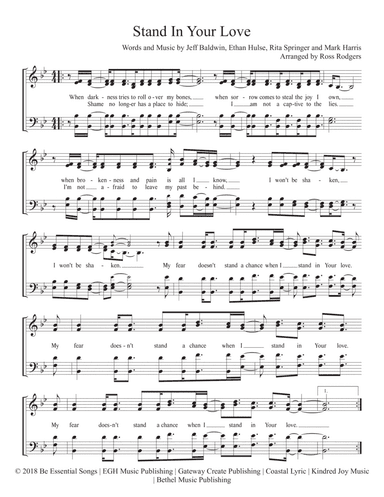 Stand In Your Love (arr. Ross Rodgers)