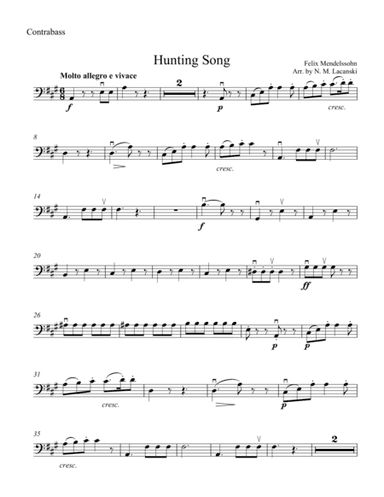 Hunting Song (arr. theupperstaff.com)