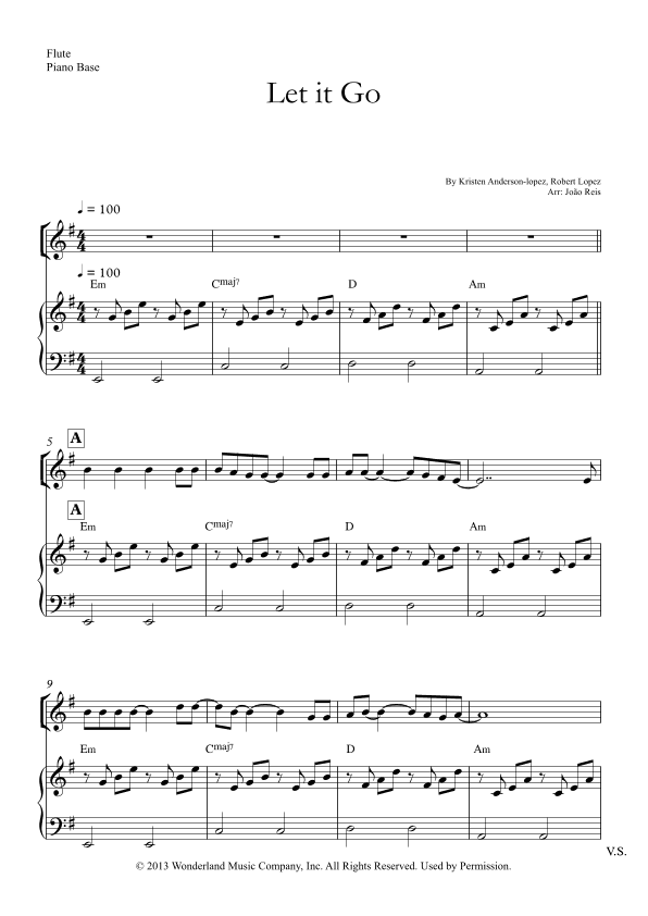 Let It Go (arr. João Reis)