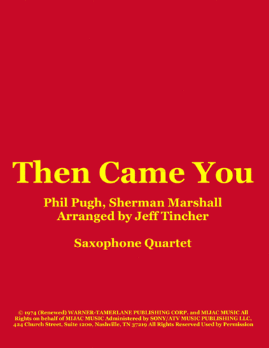 Then Came You (arr. Jeff Tincher)