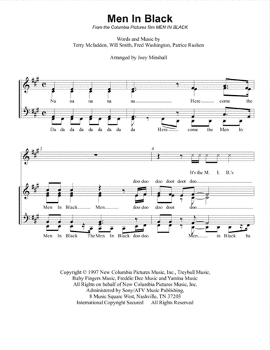 Men In Black (arr. Joey Minshall)