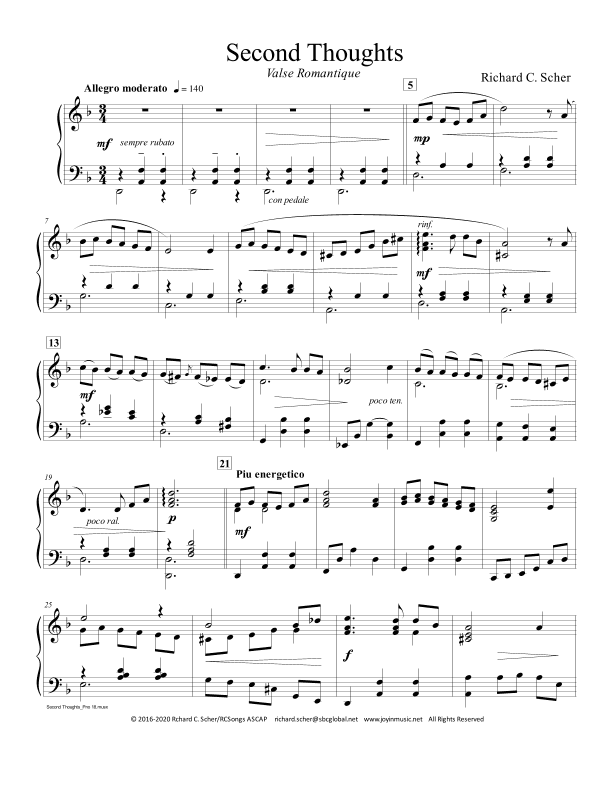 Second Thoughts Waltz