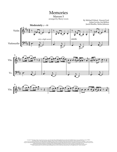 Memories (arr. Sherry Lewis)