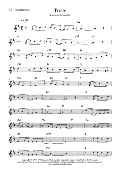 Triste (arr. Fabio Eduardo de Oliveira)