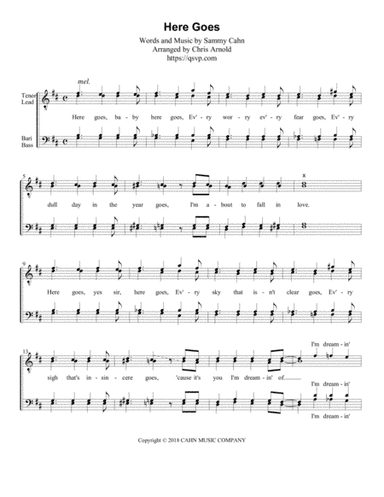 Here Goes (arr. Chris Arnold)