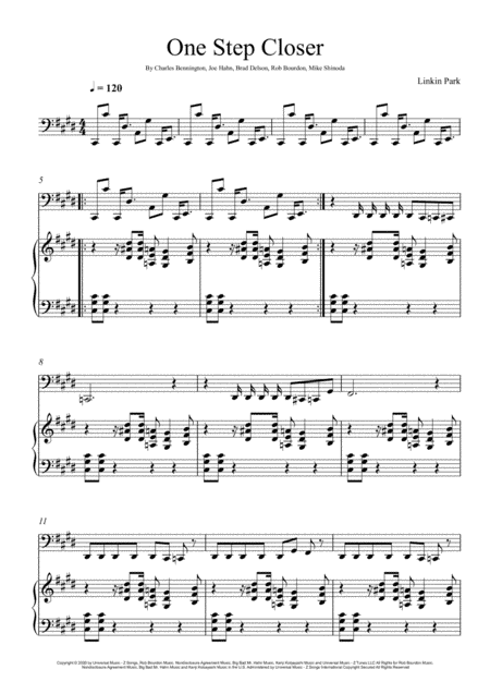 One Step Closer (arr. André Laitano)