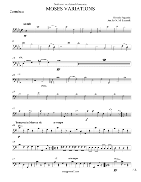 Moses Variations (arr. Nick Lacanski)