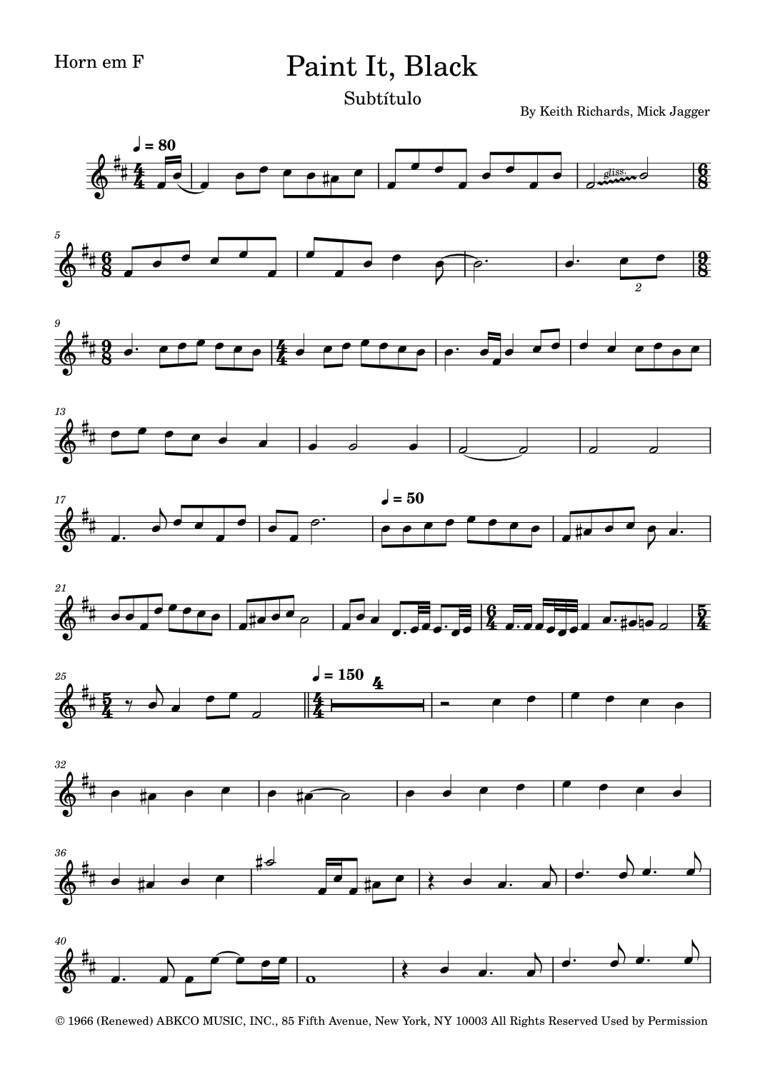 Paint It, Black (arr. Fernanda Moura)