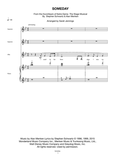 Someday (arr. Sarah Jennings)