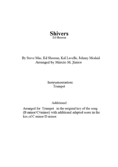 Shivers (arr. Márcio Moreira Júnior)