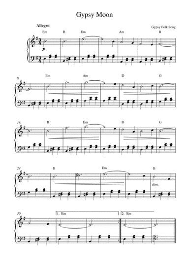 Gypsy Moon (arr. Kaiserin Rebecca)