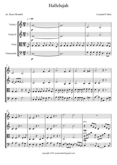 Hallelujah (arr. Ryan Hanzel Monakil)