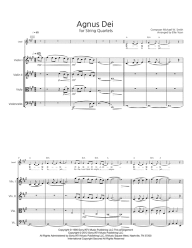 Agnus Dei (arr. Ellie Yoon)