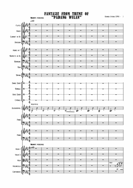 Fantasy from Padang Wulan for Two Piano and Orchestra