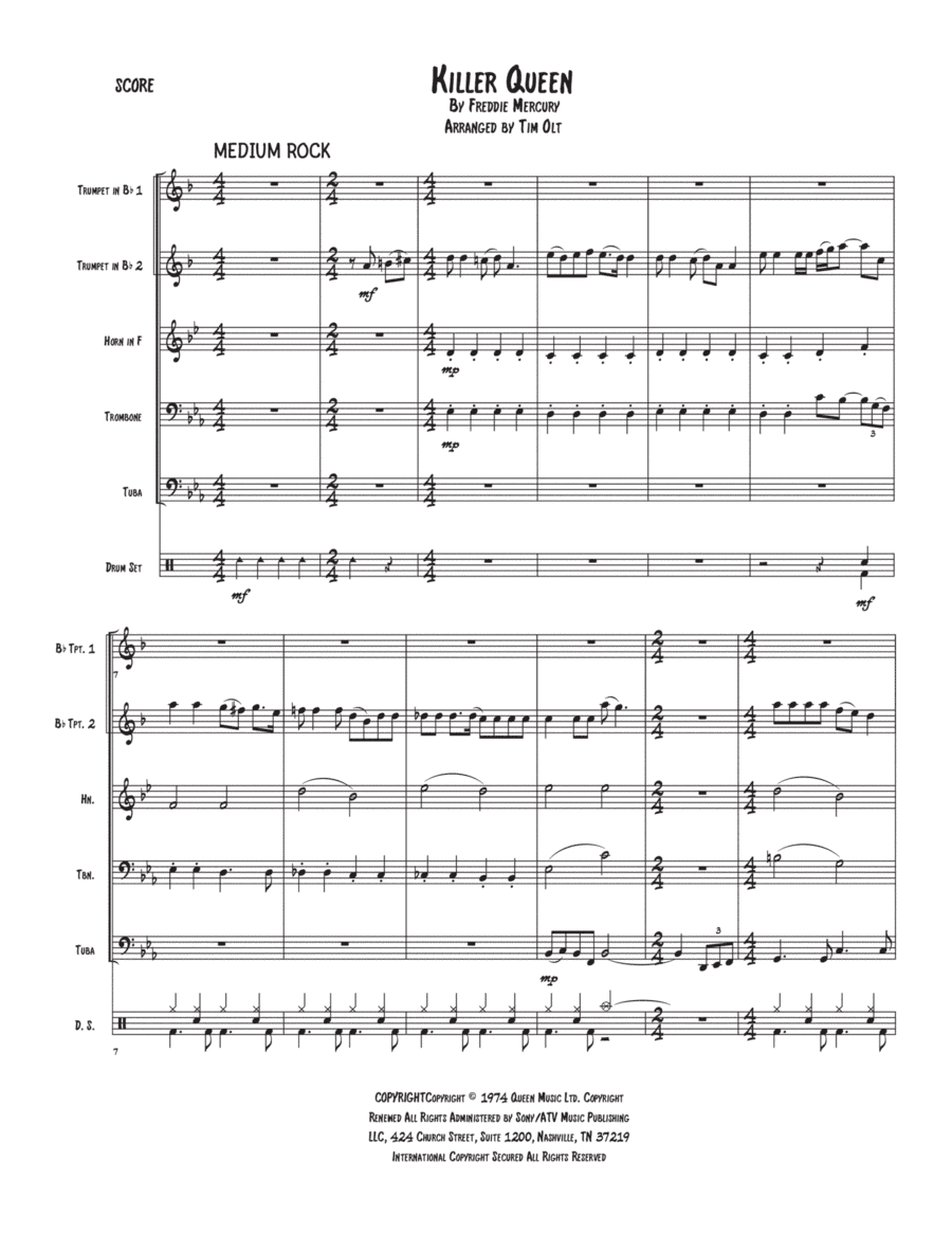 Killer Queen (arr. Tim Olt)