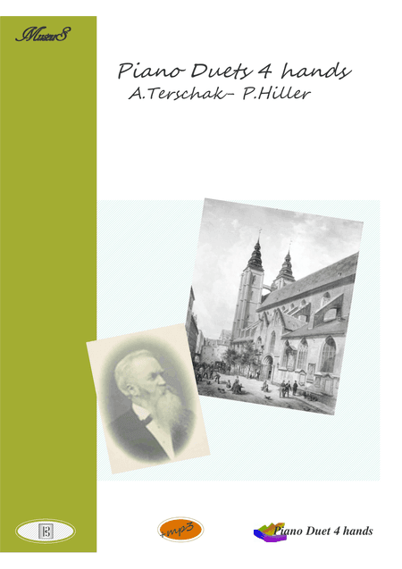 Piano duets 4 hands by Terschak and Hiller (arr. PianoSheetNow)