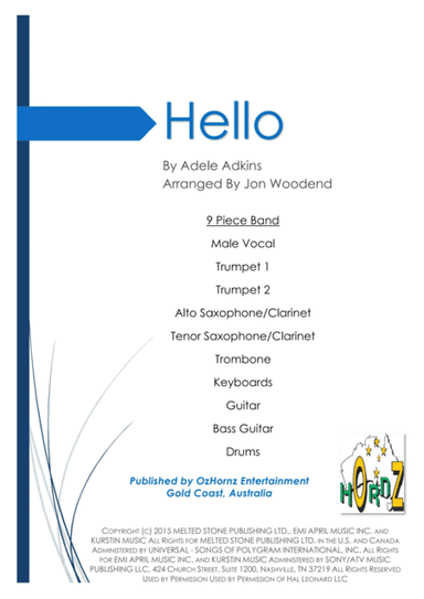 Hello (arr. Jon Woodend)
