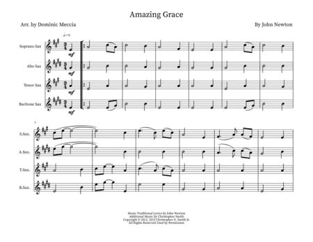 Amazing Grace (arr. Dominic Meccia)