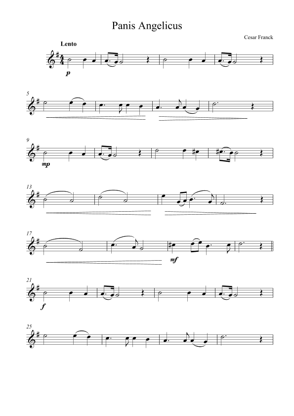 Panis Angelicus (arr. Kaiserin Rebecca)