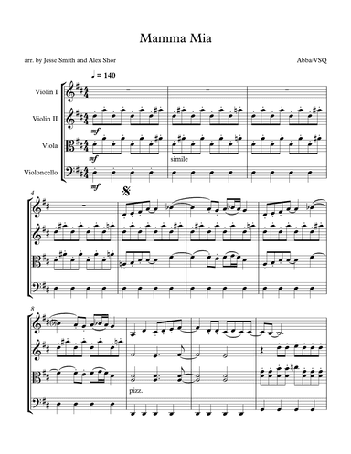 Mamma Mia (arr. Alex Shor)