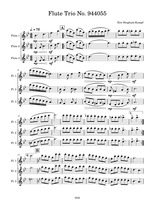 Flute Trio No. 944055