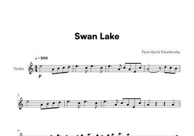Tchaikovsky - Swan Lake (for Violin Solo) (arr. Cadenza Editions)